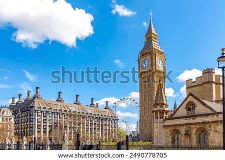 Similar – Image, Stock Photo Big Ben and the Houses of Parliament at dawn. London. England.