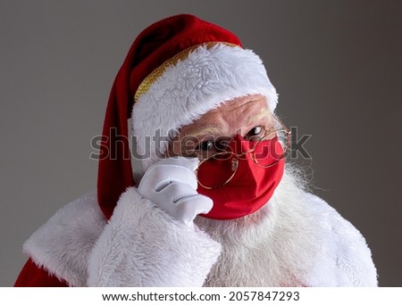 Similar – Image, Stock Photo Weihnachtsmann mit Maske