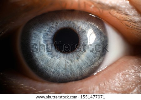 Similar – Image, Stock Photo Super close up portrait of a Young bearded hipster man, yearning while touching his head with the hands and closing eyes mental health and depression