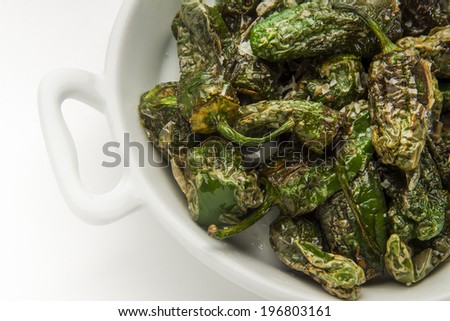 fried hot peppers in olive oil