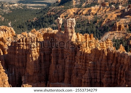 Similar – Image, Stock Photo Hoodoo formation at Bryce Canyon National Park, Utah