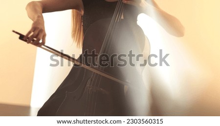 Similar – Image, Stock Photo Close up cello Cello