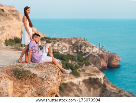 couple in love sea