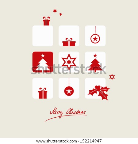 Christmas Card Stock Vector Illustration 152214947 : Shutterstock