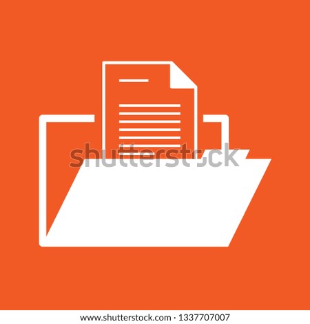 folder icon, stock vector illustration, EPS10. 