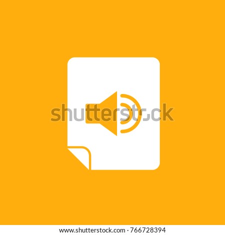 Audio File Vector Icon 