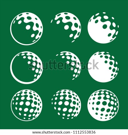 corporate identity golf ball iconic graphic golf balls sport