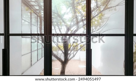 Image, Stock Photo Framed in balcony land (4th floor)