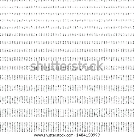 Vector Lines filled with a texture of vertically arranged gray circles