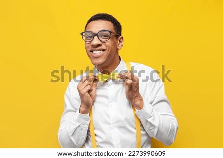 Similar – Image, Stock Photo Bow tie in yellow Fly