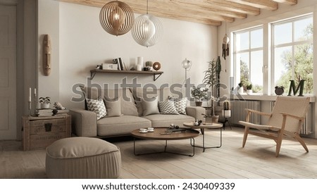 Similar – Image, Stock Photo wooden wall with cactus plants in pots on cupboard,