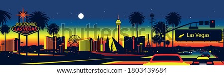 Las Vegas Nevada night skyline