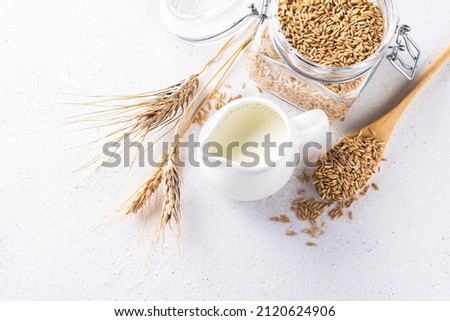 Similar – Image, Stock Photo Healthy Gluten Free Oat Waffles. Copy Space