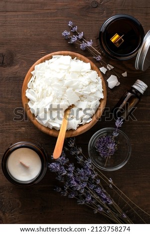 Image, Stock Photo Lavender Soy Candle