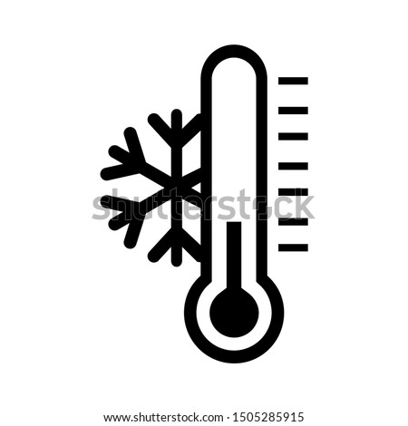 thermometer cold icon - From forecast, Climate and Meteorology icons, widget icons 商業照片 © 