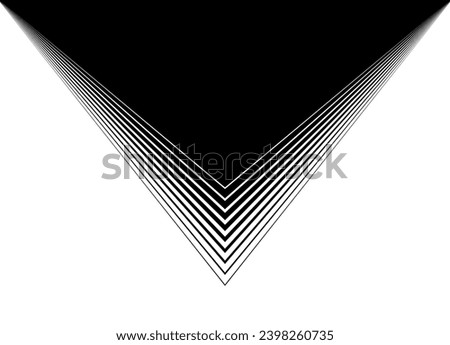 
Vector transition from black to white in retro style. Striped vector background. Basics for graphic design. Arrow. Triangles. Vector illustration