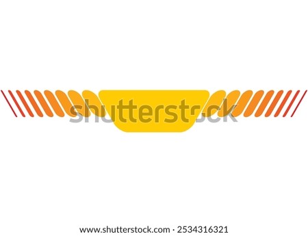 Fiery striped pattern. For sports car, boat, moto, sportswear, toy, Vector design element. Modern vector stripe. Place for text. Speed