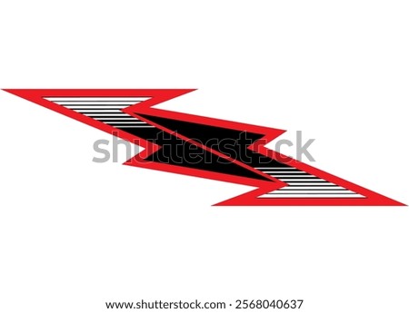 Sports vector pattern. Abstract sharp arrows in different directions. Modern striped design element for car, motorcycle, boat, sportswear, toy. Vector background. Navigation. A racing strip of lines