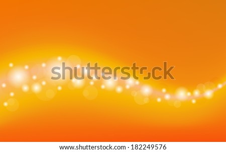 summer orange background with bokeh and  light curves