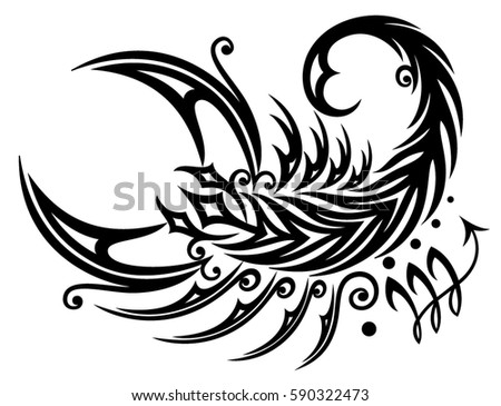 Astrological zodiac sign scorpio, Tribal and Tattoo style