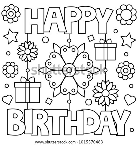 Download Happy Birthday Coloring Pages For Adults At Getdrawings Free Download
