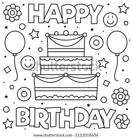 Download Happy Birthday Printable Coloring Pages At Getdrawings Free Download