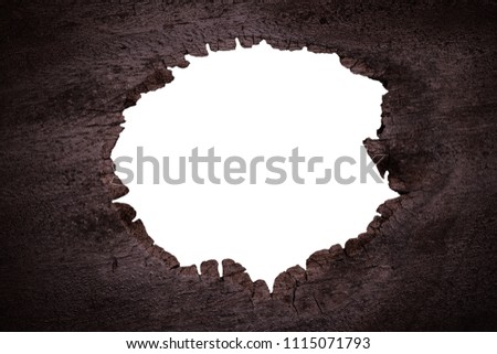 Similar – Image, Stock Photo Wooden wall with hole | Trash 2020