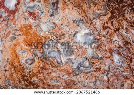 Grey brown marble stone backdrop. Brown gray granite abstract patterns. Vintage Italian Marble texture. Traditional Italian marble stone metamorphic rock texture. Trendy warm earthy tones 商業照片 © 