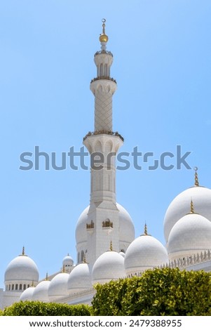 Similar – Image, Stock Photo Minaret of a mosque Mosque