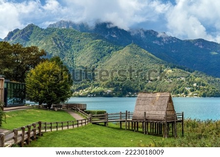 Similar – Image, Stock Photo Lake Ledro, Lago di Ledro in South Tyrol, Italy