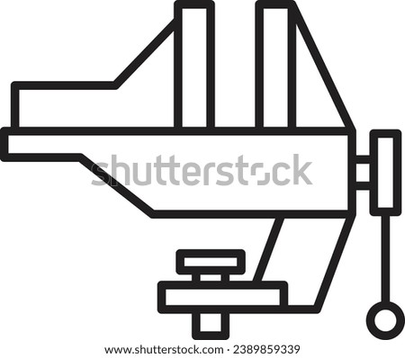 Vise Icon. Construction and Manufacturing icon
