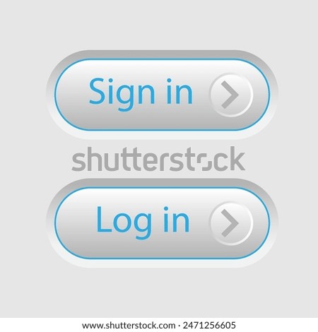 Sign in  Log in web button. vector design. Vector illustration.