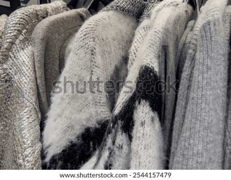 Similar – Image, Stock Photo Natural wool knitted cardigan