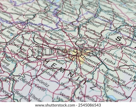 Similar – Foto Bild Kulturhauptstadt Chemnitz 2025 Blick über den Schlossteich Richtung Esse