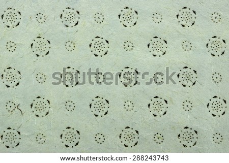 Gray Vintage Indian Textured Handmade Paper Background With Abstract Metal Pattern