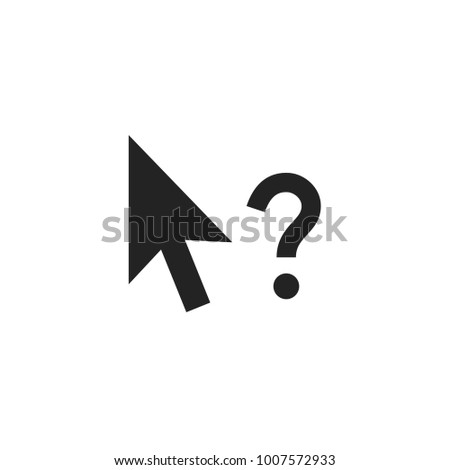 Question Cursor Pointer Icon Vector