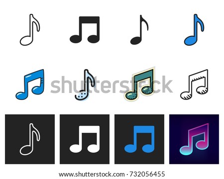 note icon vector isolated