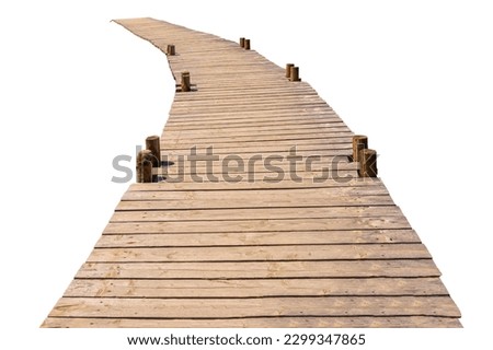 Similar – Image, Stock Photo Wooden path in a moor landscape