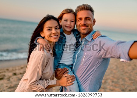 Similar – Image, Stock Photo beach photo with child at the edge