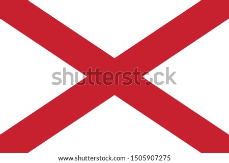 Northern Ireland Flag illustration,textured background, Symbols of Northern Ireland - Vector