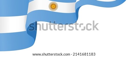 Argentina flag wave  isolated  on png or transparent background,Symbol Argentina,template for banner,card,advertising ,promote,and business matching country poster, vector illustration