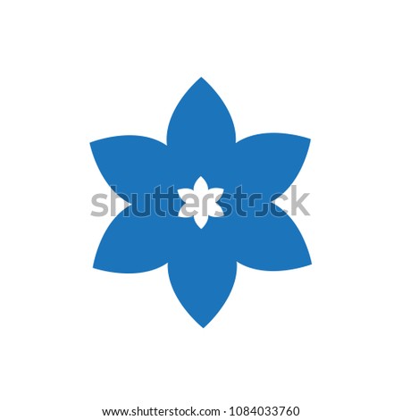 Flower icon isolated on white background. Flower icon for web site, poster, placard, flyer and wallpaper. Creative art concept, vector illustration, eps 10