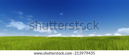 Green football ground