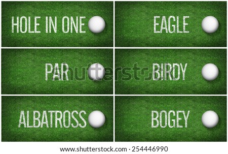 Golf score.simple golf background