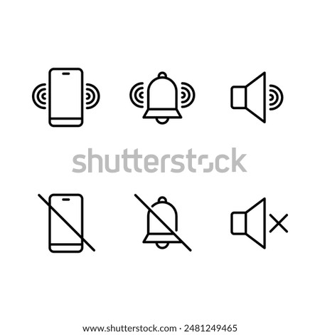 Devices with voice icons set. Simple line icon. Isolate on white background. Vector.
