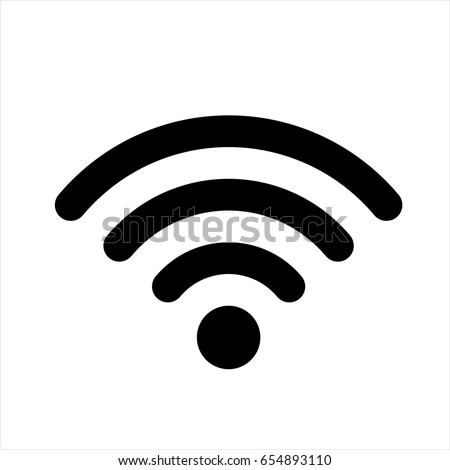 Wifi Icon Black. Wi Fi vector icon.