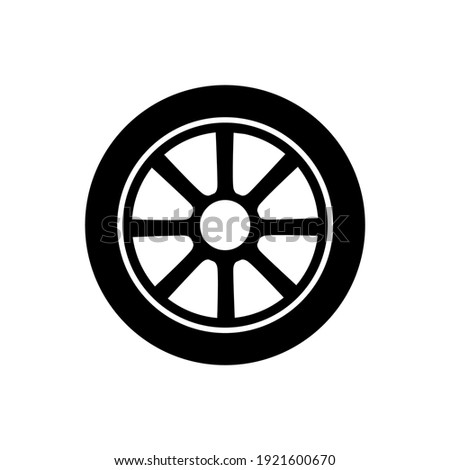 Wheel disks icon, logo isolated on white background