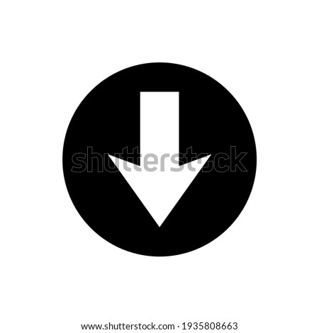 Download icon, logo isolated on a white background