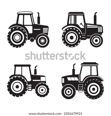 Farm tractor retro sketch. Agricultural machinery vector illustration. Tractors Vector illustration, 