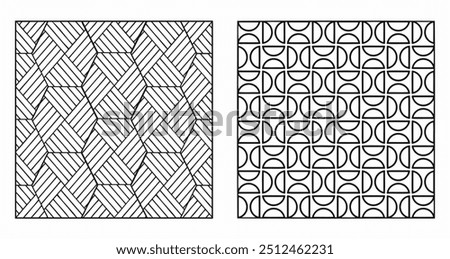 Sheamless Design of CNC cutting, Water Zet machine, Seamless geometric patterns, Expect Ratio 1:1